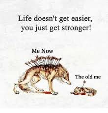 Funny Life And Old Life Doesn T Get Easier You Just Get Stronger Me Now The Old Me Lol League Of Legends League Of Legends Support League Memes