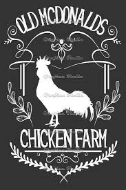 Old Mcdonalds Chicken Farm Postcards Set Of Four Vintage Postcards By Graficaitalia Farm Signs Mcdonalds Chicken Vintage Postcards