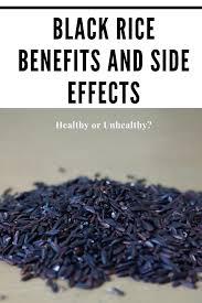 Black Rice Benefits And Side Effects Healthy Or Unhealthy Black Rice Benefits Black Rice Healthy