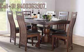 Perfect for a modern lifestyle, dining table is the most essential furniture to a home. Ft Furnituretrivandrum Call 91 9400363907 Wapp 91 9400363907 Contemporary And Traditiona Wooden Dining Room Table Dark Wood Dining Table Wood Dining Table
