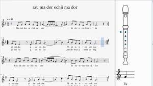 Roton music publishing © & (p). Rau Ma Dor Ochii Ma Dor Recorder Tutorial Youtube