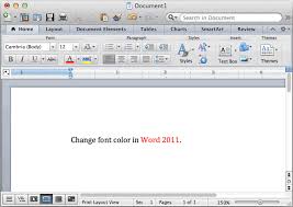 Locate and click on the color you want the color of the document's background changed to. Ms Word 2011 For Mac Change Font Color
