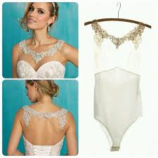 We Can Order Bodysuits To Go Under Any Of Our Wedding Gowns The Wedding Dress And Tux Shop Geneseo Ny Allure Bridal Bridal Bodysuit Wedding Bodysuit