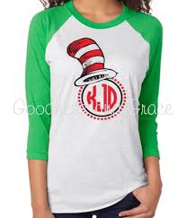 Green Eggs And Ham Color Theme Cat In The Hat Monogram Seuss Day Read Across America Perfect For T Dr Seuss T Shirts Dr Seuss Shirts School Shirt Designs