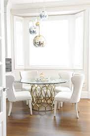 Kitchen Designed By Enviable Designs Eating Large Windows Illuminates The Breakfast N Glass Dining Room Table Glass Round Dining Table Glass Top Dining Table
