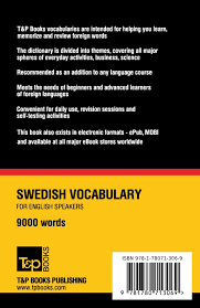 Start studying self testing activities. Swedish Vocabulary For English Speakers 9000 Words American English Collection Band 274 Amazon De Taranov Andrey Fremdsprachige Bucher