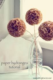 Paper Hydrangea Tutorial Coffee Filter Crafts Paper Flowers Flowers Diy