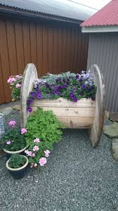 Kabeltrommel Diy Gartendekoration Paletten Garten Kabelrolle