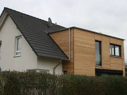 Zwei Stockiger Hausanbau Mit Holzfassade Anbau Haus Hausanbau Altbau Anbau