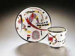 Constructivism Wassily Kandinsky Coffee Cup And Saucer For The State Porcelain Factory In Petrograd 1921 Ceramics Antique Ceramics Ceramic Pottery