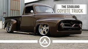 13 vehicles matched now showing page 1 of 1. The 500 000 Coyote Truck 55 Ford F100 Youtube