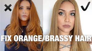 Even women with blonde hair have natural yellow undertones, and they can be irritating as well. How To Fix Orange Brassy Hair To Light Ash Brown Youtube