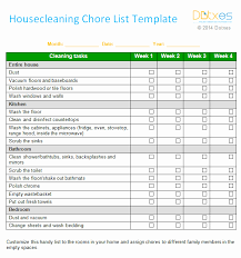 Daily Chore Chart Template Lovely Customizable Chore Chart