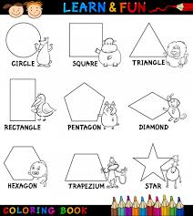 Get these free shapes coloring pages printed for your child to recognize, learn and practice shapes. Printable Easy Shapes Coloring Page Kidspressmagazine Com