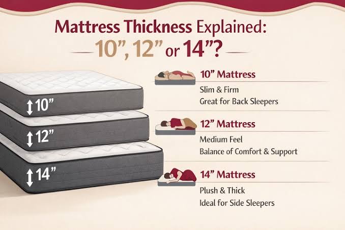Mattress Thickness Explained: 10”, 12”, or 14”? | M&F Mainfoam Limited