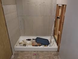 We are using the kerdi membrane on the walls under our tile over … How To Waterproof Gap Between Cbu And Shower Pan Terry Love Plumbing Advice Remodel Diy Professional Forum