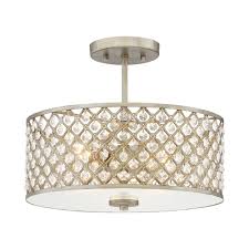 You don't want to overdo it, ending up with rows of recessed lights that make your ceiling took. Quoizel Lws3237a Juliana 3 Light Semi Flush Lowe S Canada Bedroom Light Fixtures Flush Mount Lighting Semi Flush Ceiling Lights