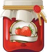 Fraises Etiquette Confiture Illustration Feuilles Imprimables