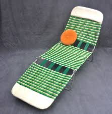 Vtg Plastic Vinyl Tube Strap Chaise Lounge Folding Patio Lawn Chair Greens White Chairs Patio Lawn Chairs Chaise Lounge Chair Folding Lounge Chair
