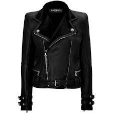 Balmain Leather Biker Jacket With Shearling Lining Balmain Leather Jacket Biker Jacket Balmain Jacket