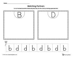 B D Letter Reversal Match To Uppercase Worksheet Letter Reversals Letter Reversal Worksheets Beginning Sounds Worksheets