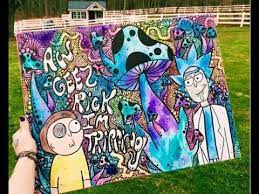 Ver más ideas sobre dibujos, dibujos fáciles, dibujos simples tumblr. Trippy Rick And Morty Timelapse Painting Youtube