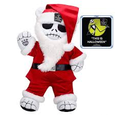 Jack Skellington Santa Suit Plush Toy Gift Set Build A Bear