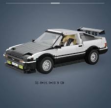 A jdm initial d inspired 1986 toyota trueno ae86, purchased in malaysia with no box or manufacturers details. Technical Building Block 1 12 Scale Initial D Toyota Ae86 Trueno Car Model 2 4ghz Radio Remote Control Vehicle Brick Toy Car Technic Electronic Blocks Aliexpress