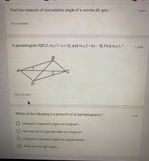 Rhombus has four interior angles. G Mens Adidas Pat Htt If The Measure Of Each Chegg Com