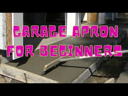 Finally was able to get back to the how to build a garage project during the process of pouring the concrete floor. Concrete Apron In Front Of Garage Pouring Finishing Youtube