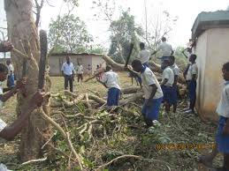 Rainstorm destroys Ankaase SDA schools
