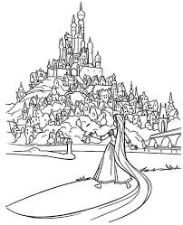 Coloriage Chateau Raiponce Coloriage Chateau Coloriage Gratuit Coloriage