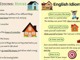 Common Idioms About The House And Home In English Eslbuzz Learning English Idioms Common Idioms English Idioms