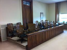The Jury Box At The Logan County Common Pleas Court In Bellefontaine Ohio