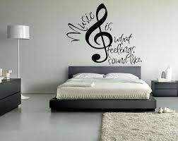 It can be hand painted or apart from that, you can even add wall decals, stickers, appliques, music themed wall letters. Music Note Keyboard Wall Decal Music Wall Decor Music Etsy Music Bedroom Music Room Decor Music Themed Bedroom