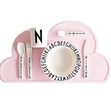 Zdtech Pour Enfant En Silicone Cloud Set De Table Antiderapant Pour Bebe Assiette De Table Portable Sets De Table Set De Vaisselle Set De Table