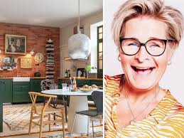 Grönt kök och en känsla av Manhattan i Johannas kreativa hem