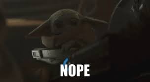Baby Yoda Gif Baby Yoda Nope Discover Share Gifs Yoda Gif Yoda Gif