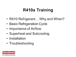 An r410a and r22 charging calculator or the non txv charging guide are required to determine the target total superheat. R410a Training R410 Refrigerant Why And When Ppt Video Online Download