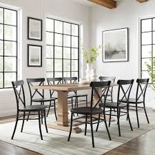 It includes a rectangular dining table with an umbrella hole and eight stackable dining chairs. Martha Stewart 15pkdr Hig309 Be1gl Highfield 89 Inch 9 Piece Aluminum Frame Brown Round Patio Dining Set