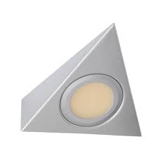 These slim, focused light fixtures provide task lighting over counters, sinks, and prep areas. Mains Voltage Surface Triangle Under Cabinet Lighting