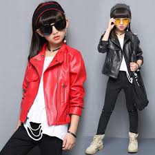 Girls Pu Leather Jackets For Kids Solid Coats Autumn Children Outerwear For Girls Brand Clothes Girls Leather Coats 4 12 Years Wish Baby Girl Fall Outfits Kids Outerwear Girl Outfits