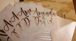 Foil Wedding Invitations Printed Rosegold Vellum Invitation Etsy Printing Wedding Invitations Foil Wedding Invitations Gold Foil Wedding Invitations