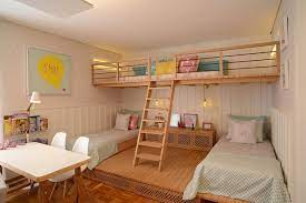 Tempat tidur ini bisa diletakkan. 7 Inspirasi Desain Tempat Tidur Tingkat Minimalis Anak Hemat Ruang