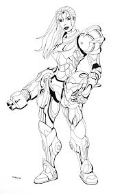 Zss and samus colored by fidyyuan on deviantart. Metroid Samus Coloring Pages Sketch Coloring Page Coloring Home