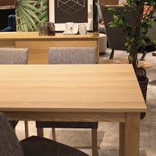 Table top oak species wood veneer. Parsons Natural Oak Dining Table Ruma