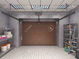 However, there are many different ways in which you can brighten up the interior of your garage with the help of some of the most incredible lighting options available out there. Garage Interior With Roller Door Look From Inside Stock Photo Picture And Royalty Free Image Image 130019824
