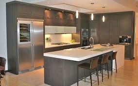 dark veneer kitchen by european kitchen