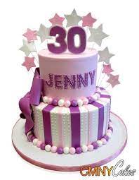 Jenny S 30th Birthday Cake We Made This Fun And Fanciful Cake For Jenny When She Celebrated Her 3 Cool Birthday Cakes Birthday Cakes For Women 30 Birthday Cake