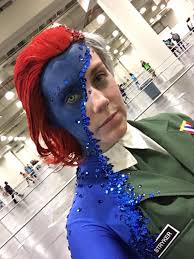 Blue fish scale bodysuits ». Brilliantly Hand Made Cosplay Of Mystique In Mid Transformation Wows Everyone At Nycc